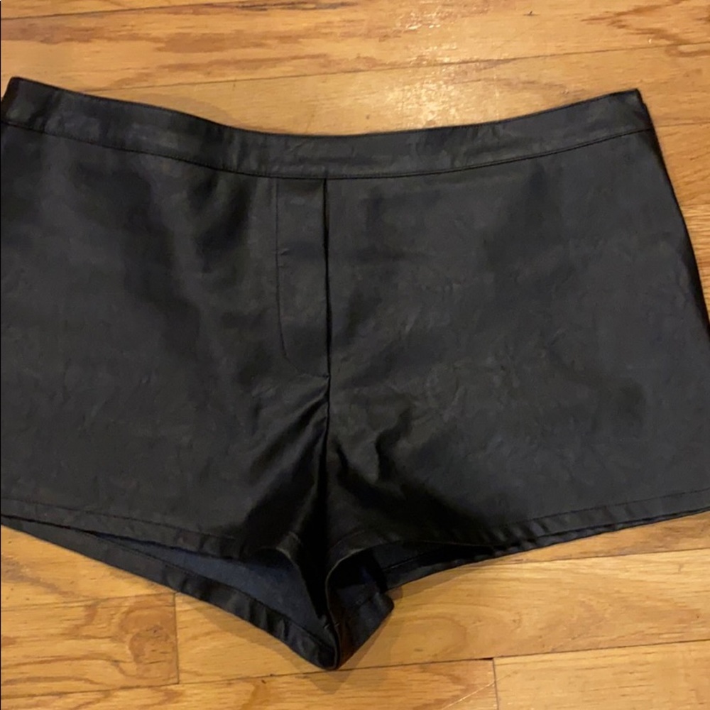 NWT pleather shorts